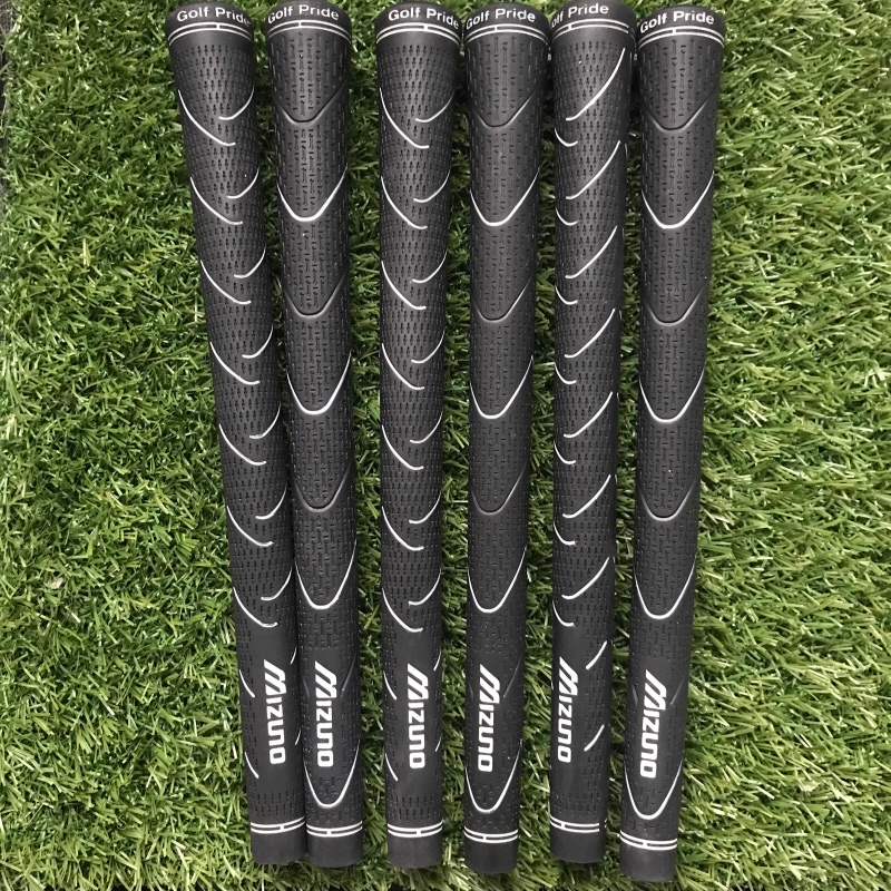 Set of 6 Mizuno M-21 & M-31 Golf Grips .58 Round Standard Size - Black