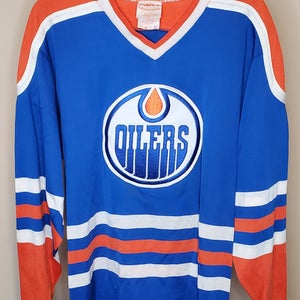 Vintage Edmonton Oilers Blue SSK Jersey - Size Small