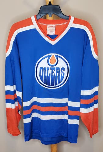 Vintage Edmonton Oilers Blue SSK Jersey - Size Small