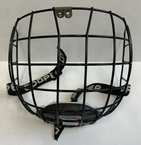 Vintage RARE Cooper FM300 hockey cage large black ice facemask size L face guard