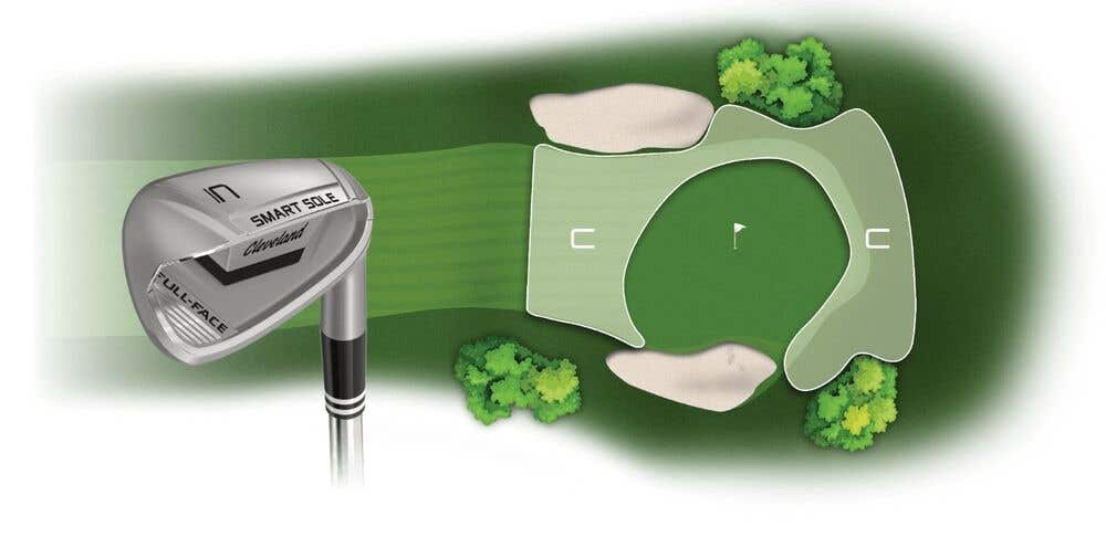 Cleveland Golf Smart Sole Full-Face Wedge - C / Chipper 42° - KBS HI-REV MAX