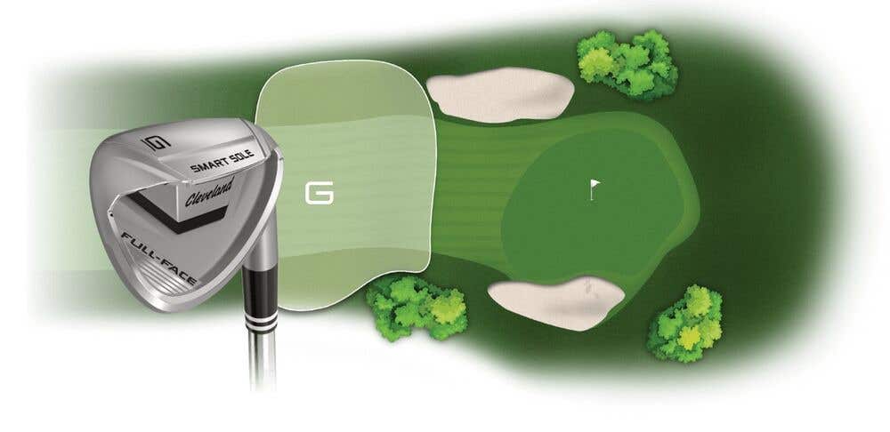 Cleveland Golf Smart Sole Full-Face Wedge - G / Gap Wedge 50° - KBS HI-REV MAX