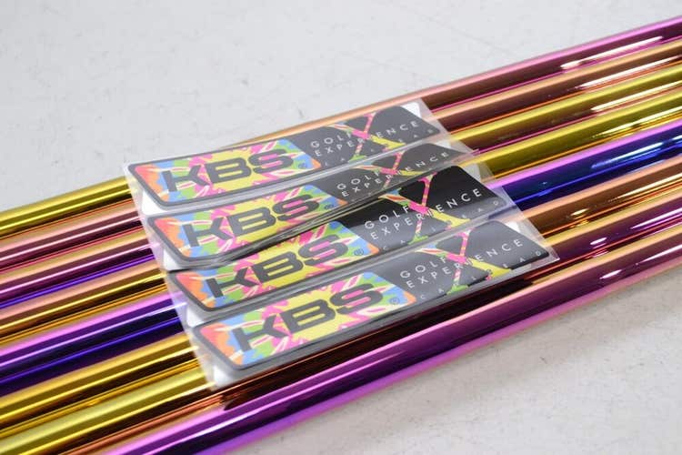 KBS $-Taper 125g Stiff Plus Rainbow Iron Shaft Set 3-W .355 Steel # 168176