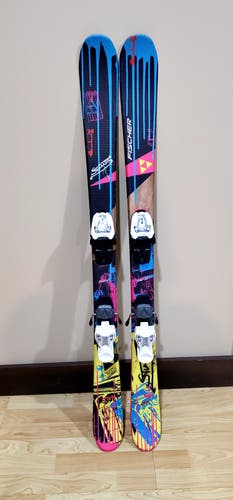 Used Kid's Fischer 121 cm Park Stunner Skis With Bindings 4.5