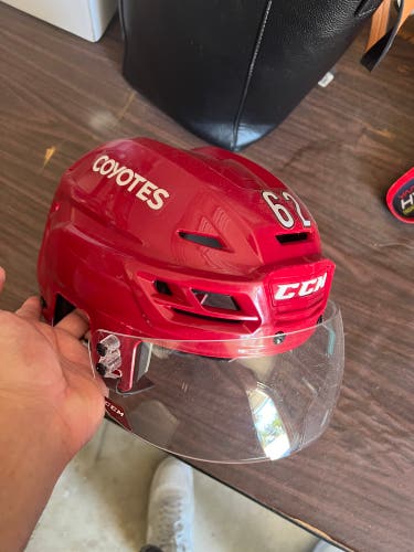 Arizona Coyotes #62 helmet in maroon