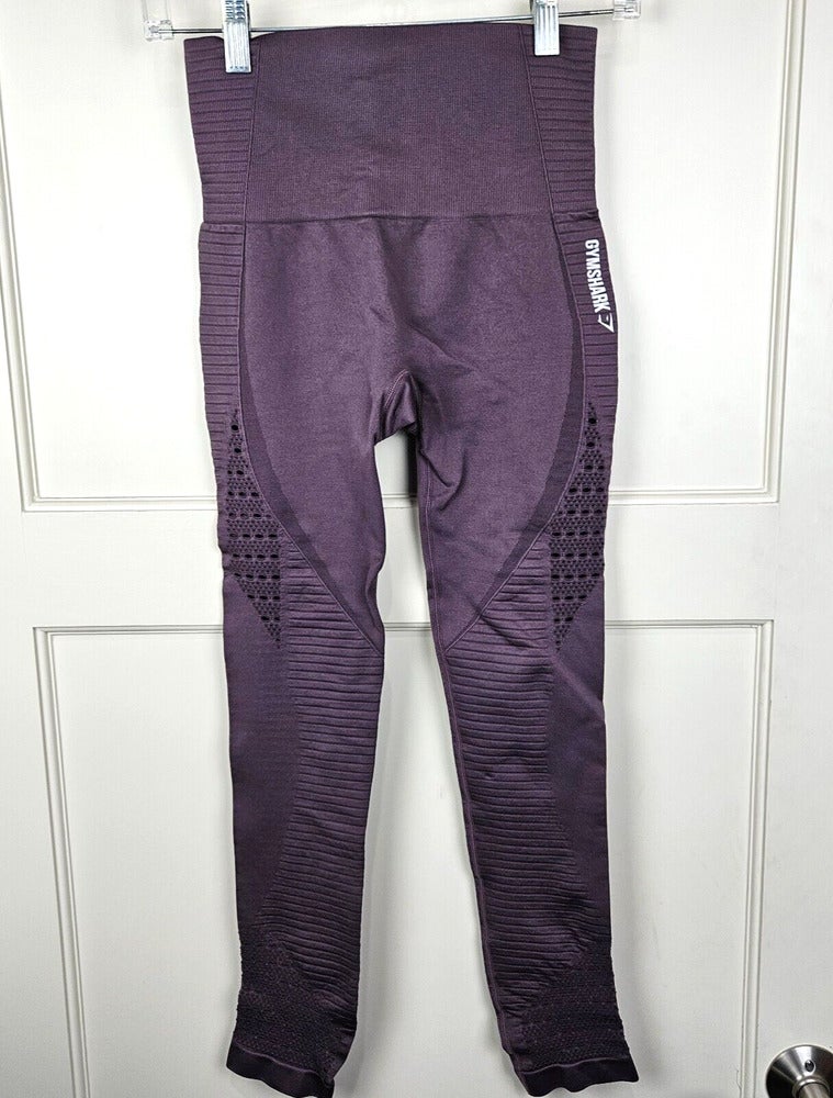 Lululemon Pace Rival Cropped Leggings Cyber Purple Stripe 23 Inseam Size:  6