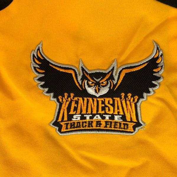 Kennesaw State Owls Womens Jacket Extra Small Adidas Gold Black Zip NCAA Track