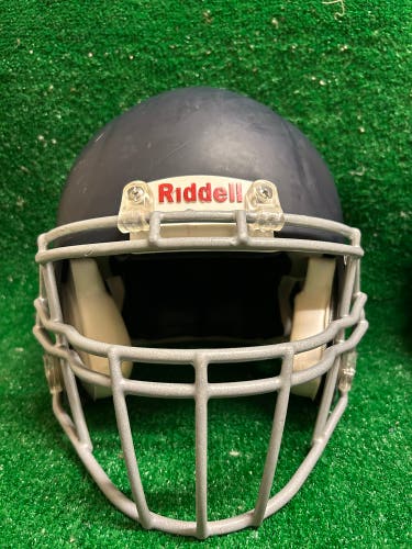 Adult XL - Riddell Speed Football Helmet  Navy Face mask Silver