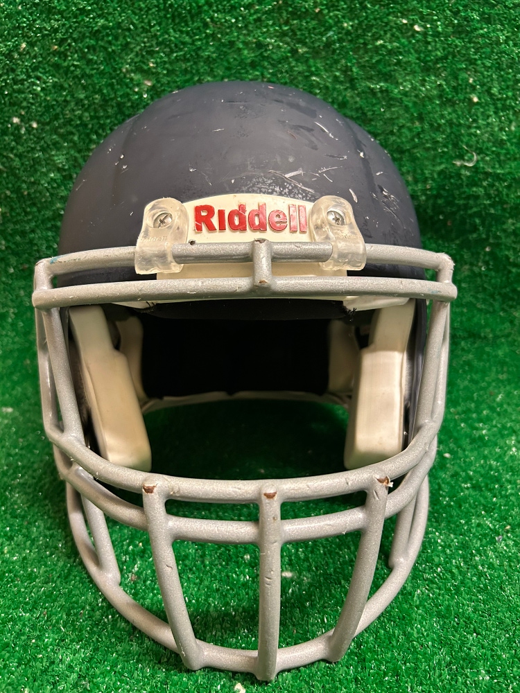 Adult Medium - Riddell Speed Football Helmet  Navy Face mask Silver