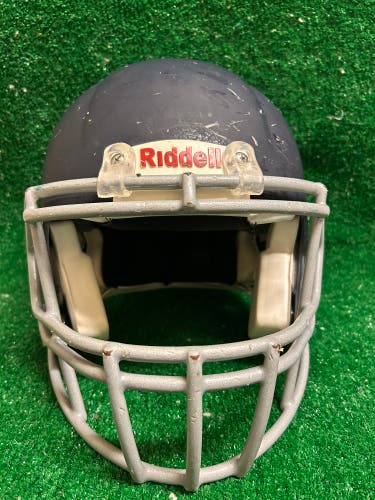 Adult Medium - Riddell Speed Football Helmet  Navy Face mask Silver