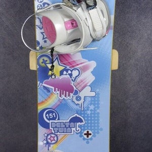 SAPIENS DELTA TWIN SNOWBOARD SIZE 151 CM WITH NEW SIMS LARGE BINDINGS