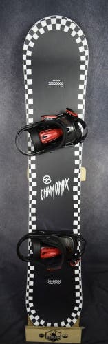NEW CHAMONIX LOGNAN WIDE SNOWBOARD SIZE 161 CM WITH SLD LARGE BINDINGS