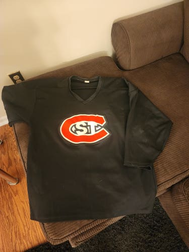 Black st cloud state stitched practice jersey