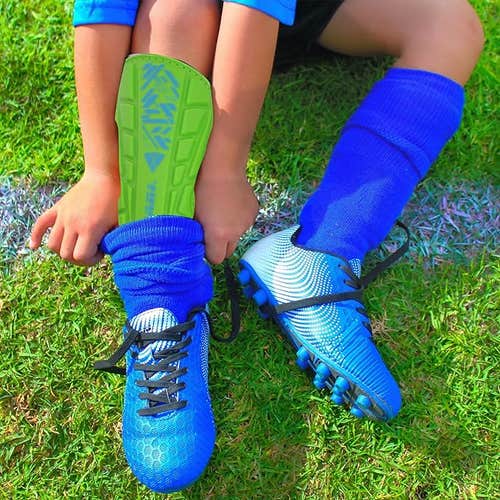 Vizari Malaga Soccer Shin Guards for Kids | Green Size S | VZSG90004-S
