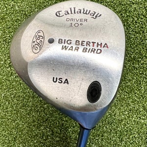 Callaway Big Bertha Warbird 10* Driver / RCH 90 Firm Graphite 44.25" /sa8447
