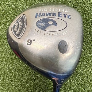 Callaway Big Bertha Hawkeye Titanium 9* Driver / Firm Graphite / NEW GRIP sa8455