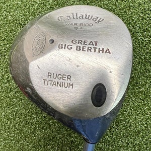 Callaway Big Bertha Warbird 9* Titanium Driver Firm Graphite / NEW GRIP / sa8456