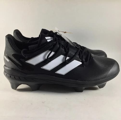 Adidas Adizero Afterburner 8 Mens TPU Baseball Cleats Black Size 10.5 FZ4220 NEW