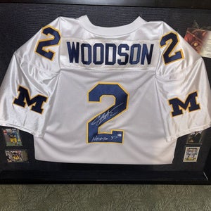 VERY RARE Charles Woodson University of Michigan Autographed Heisman Jersey COA