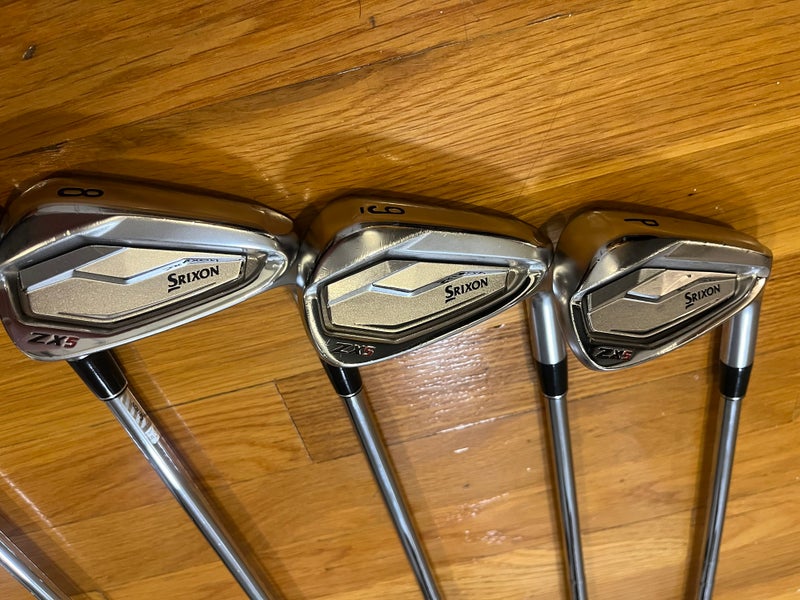 Men's Right Handed Srixon ZX5 Stiff Flex Steel Shaft Iron Set