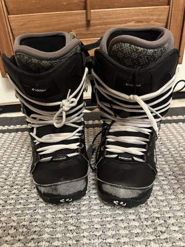 Men's ThirtyTwo (32) Lashed Lace-Up Athletic Snowboard Boots Black Size 9