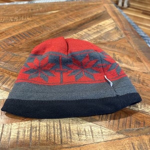 COLUMBIA Red Snowflake Omni Heat Unisex Multi Boho Beanie Reversible