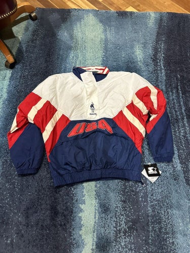 Vintage STARTER Atlanta 1996 Olympic Games Pullover XL NWT