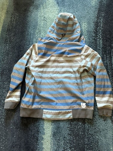 Burton Women s Size Small Striped Dry Ride Zip up Hoodie Jacket