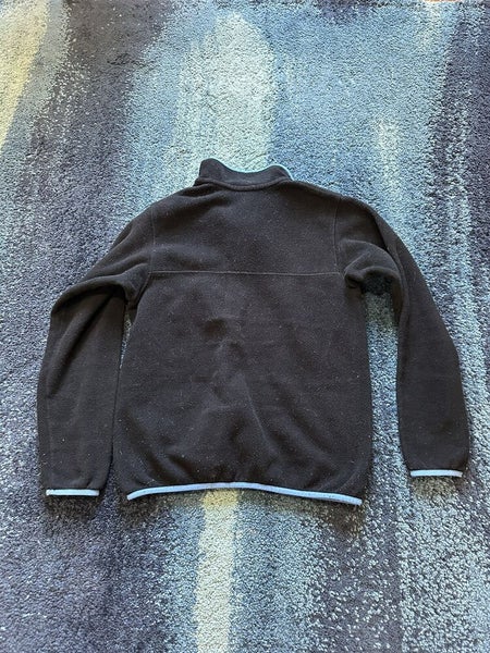 Patagonia Synchilla Sweater Womens Small Black Snap T Pullover Fleece Outdoors