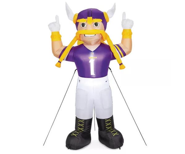 7' Air Blown LED Inflatable NFL Minnesota Vikings Viktor the Viking Mascot