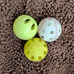 3 Pack Hollow Training Baseballs