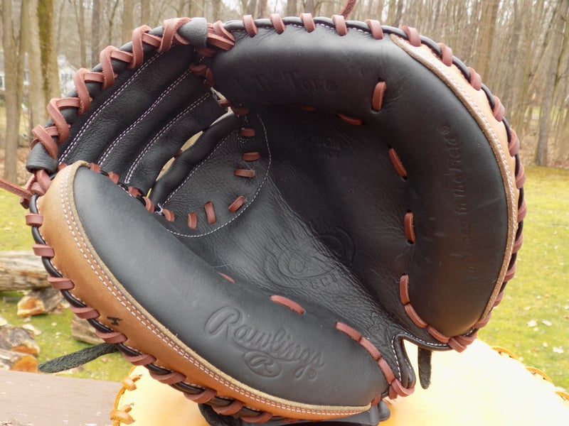 Used Rawlings Right Hand Throw Catcher's Premium Series Baseball Glove 32.5"