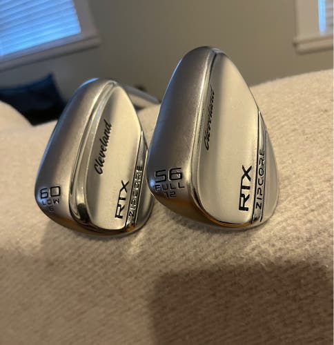 Cleveland  RTX Zipcore Wedge Set 56° 60°, Wedge Flex Steel Shaft