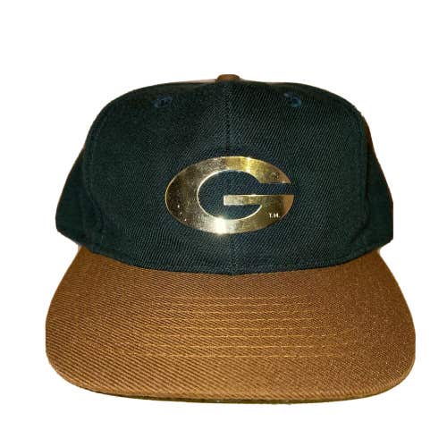 Vintage Green Bay Packers Gold Snapback Hat Cap RARE