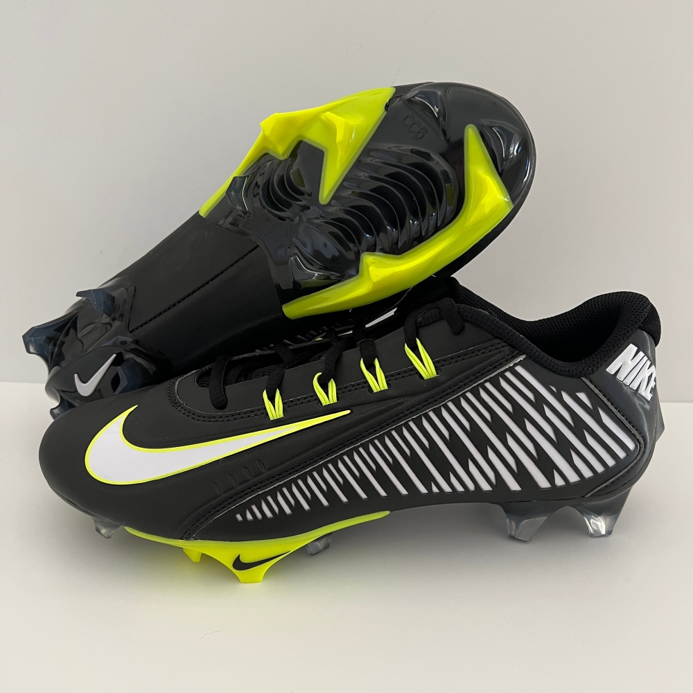 (Size 8.5) Nike Vapor Edge 360 VC 'Black Volt' Lacrosse/Football Cleats