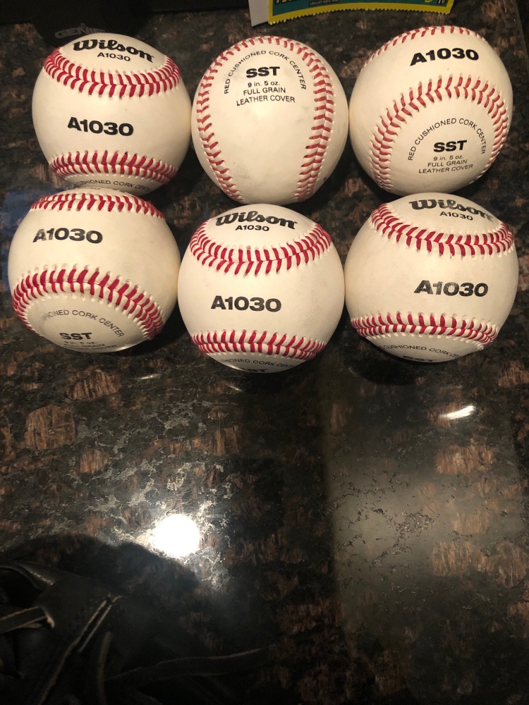 6 Pack New Wilson A1030 baseballs
