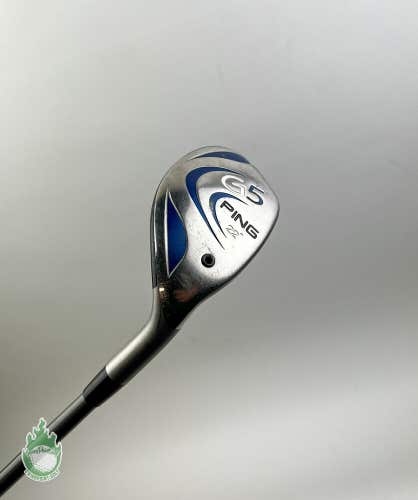 Used Right Handed Ping G5 Hybrid 22* TFC 100 H Regular Flex Graphite Golf Club