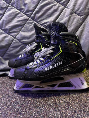 Used Bauer Pro Goalie Skates Size 8
