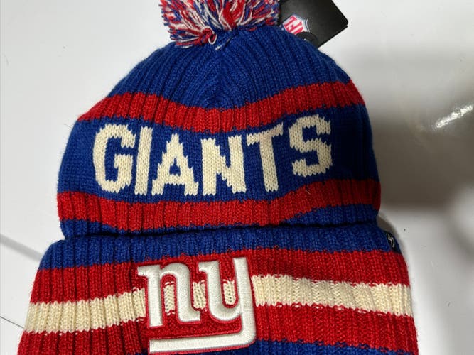 NWT New York Giants Knit Hat Beanie 47 Brand