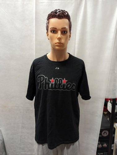 Retro Philadelphia Philes Roy Doc Holliday Majestic Shirt L MLB