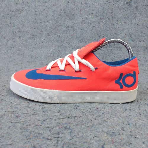 Nike KD Vulc Girls Shoes Size 6Y Skate Sneakers Neon Pink Blue 642085-600
