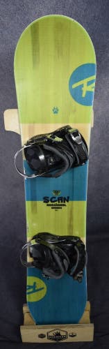 ROSSIGNOL SCAN SNOWBOARD SIZE 120 CM WITH NEW SMALL BINDINGS