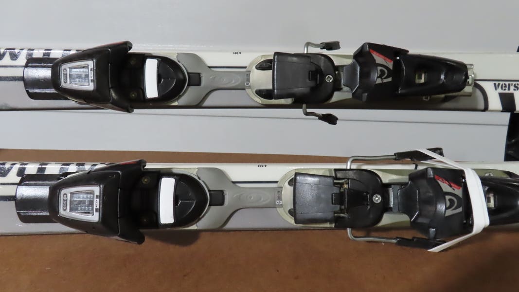 Used unisex Salomon Verse 500 skis with demo bindings, 150 cm