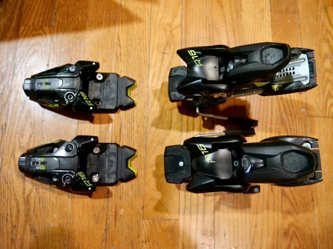 Used Fischer Racing R16 Ski Bindings 85 mm Brake Width Max Din 16
