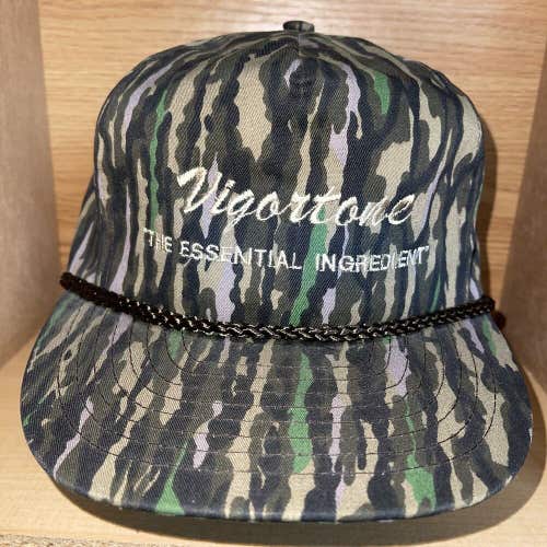 Vintage Vigortone Farm Agriculture Trucker Hat Cap Snapback Rare Camo