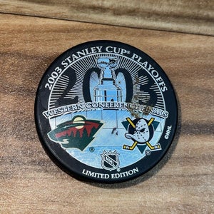2003 Stanley Cup Playoffs Hockey Puck Wild Ducks Western Conference - *LIMITED