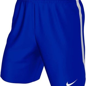 Nike Youth Unisex US League 725983 Size M Royal Blue White Soccer Shorts NWT $28