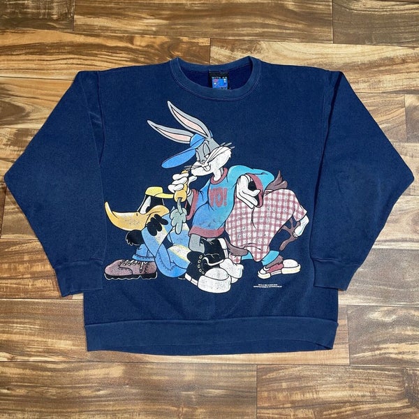 Vintage 1993 Bugs Bunny Looney Tunes Freeze Crewneck Sweatshirt RARE Size Large