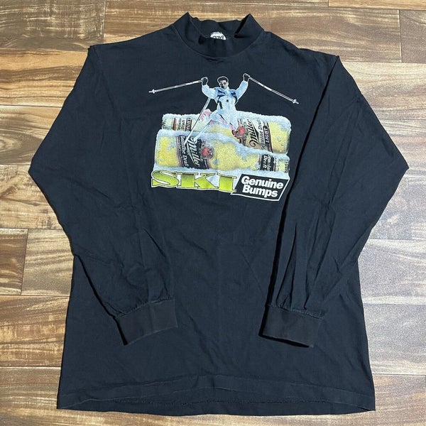Vintage Miller Genuine Draft Ski RARE Graphic Beer Shirt Size Large