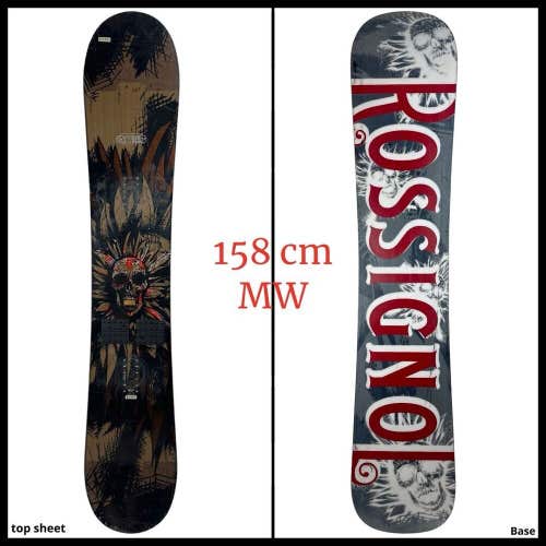 #1489 Rossignol Taipan Mens Snowboard Size 158 Mid Wide